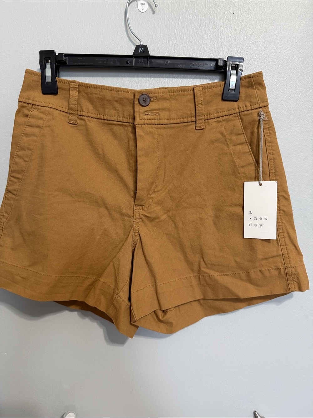 a new day Women's Brown High-Rise Casual Shorts